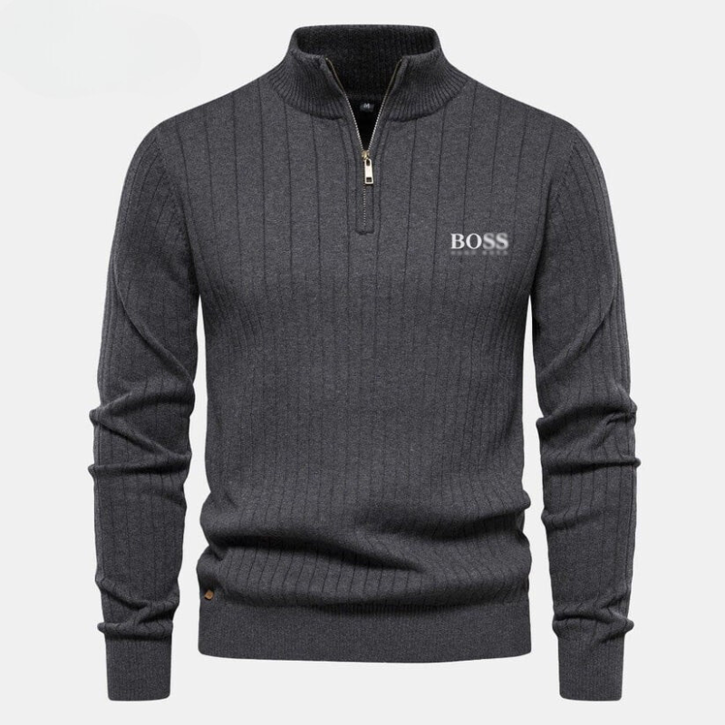 Essential Zip-Up Sweater Herren